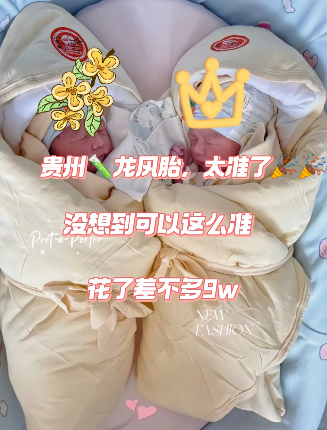 真的是龙凤胎，太准了🎉